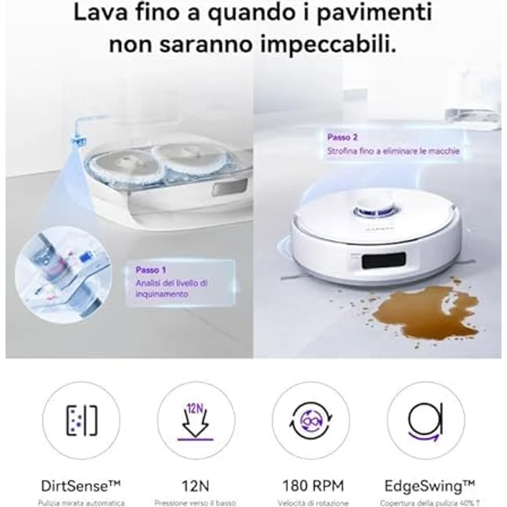 NARWAL Freo X Ultra Extend, Staubsauger-Roboter mit Zero-Grovigli-Bürste, Saugleistung von 8.200 Pa, weiß – Bild 3