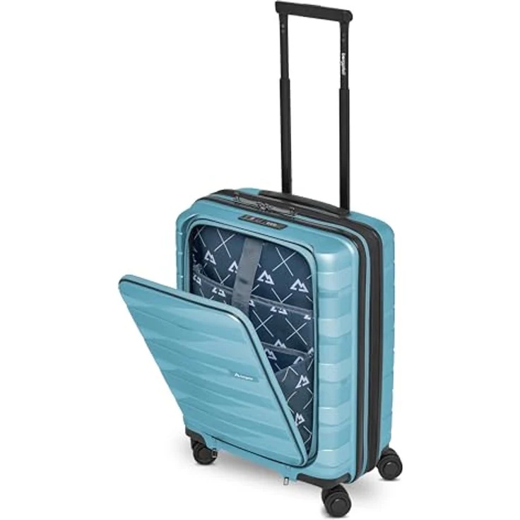 Bergpfeil Handgepäck Trolley mit Laptopfach, ultra-leicht, erweiterbar von 45 auf 55 Liter, 40 x 23 x 55 cm, nur 3,06 kg – Bild 4