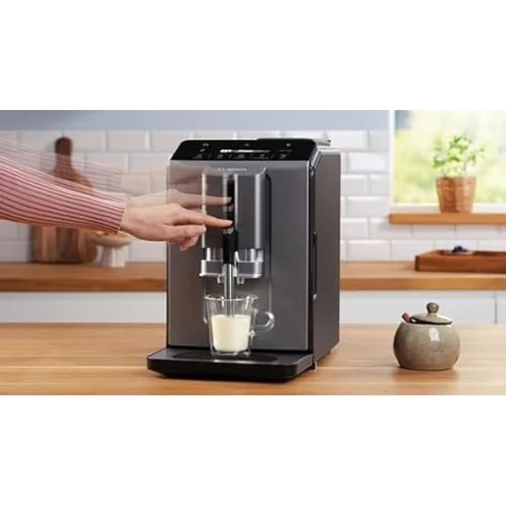 Bosch Hausgeräte VeroCafe Diamond Kaffeevollautomat, Serie 2, titanium metallic, Easy Select Display, OneTouch-Funktion, Keramikmahlwerk, Aroma Max System – Bild 2