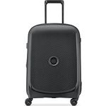Delsey Belmont Plus Slim Cabin Trolley Case - 55 cm - Black, Schwarz, Hartschalenkoffer mit 4 Rollen und 33 l Volumen