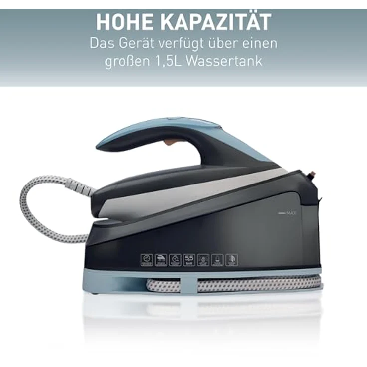 Heinrich´s Dampfbügeleisen HDS 8722, 3200W, 250g/min Dampfstoß, 5,5 Bar, 1,5L Wassertank, 3 Funktionen, Display – Bild 8