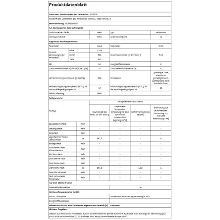 Hisense RS3P558NEFC, Side-by-Side Kühl-/Gefrierkombination mit 544 Litern, NoFrost und MultiFlow, Schwarz – Bild 13