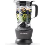 nutribullet Standmixer, Elektrischer Mixer, Multifunktionszerkleinerer,1.200 Watt Leistung, 1,8 L BPA-freier Krug, 2 Geschwindigkeiten,Pulsfunktion, geeignet für heiße Zutaten, NBF400DG