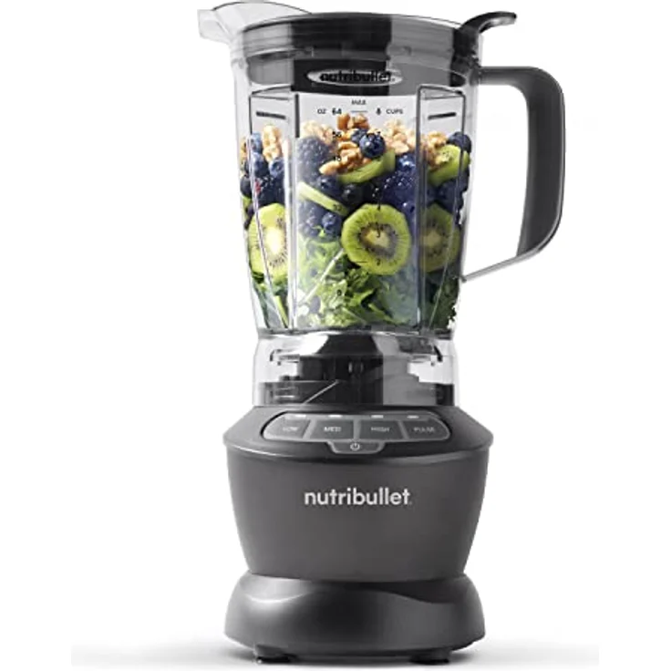 nutribullet Standmixer, Elektrischer Mixer, Multifunktionszerkleinerer,1.200 Watt Leistung, 1,8 L BPA-freier Krug, 2 Geschwindigkeiten,Pulsfunktion, geeignet für heiße Zutaten, NBF400DG – Bild 1
