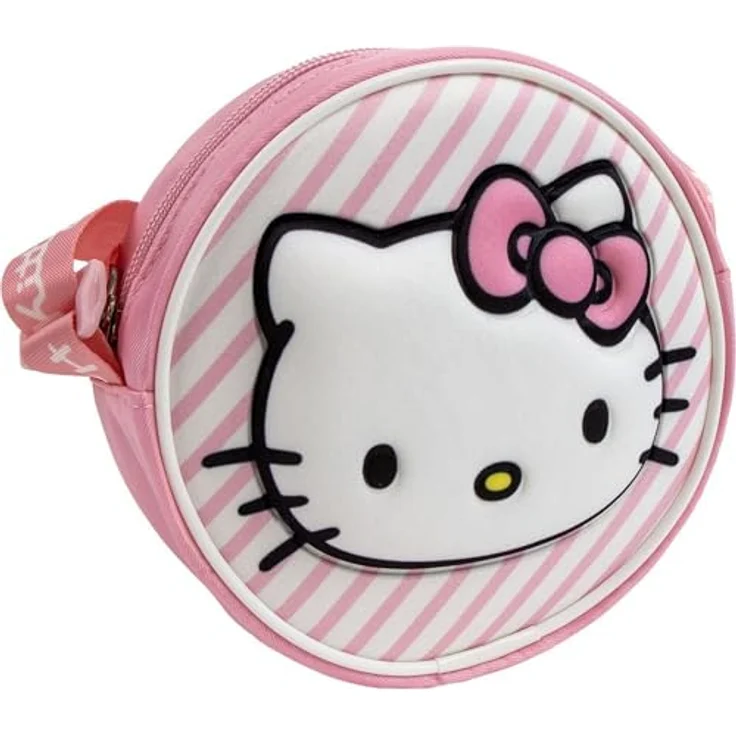 Cerda Umhängetasche Hello Kitty, leichte 3D Fantasia Tasche für Kinder, 13x13x4 cm, verstellbarer Schulterriemen, 71 g – Bild 1