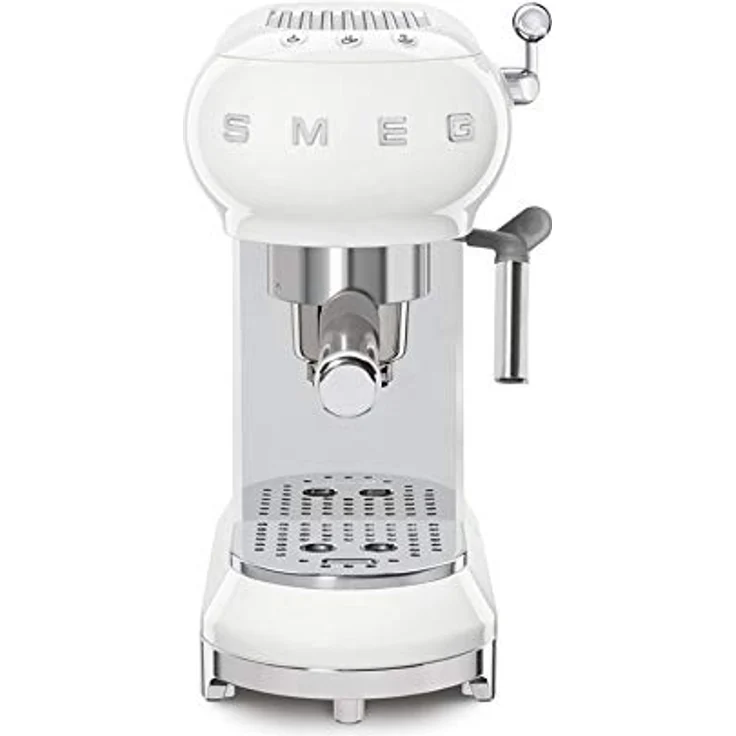 Smeg ECF01 WHEU Siebträgermaschine, 1l Wassertank, Dampfdüse, 1350 Watt – Bild 3