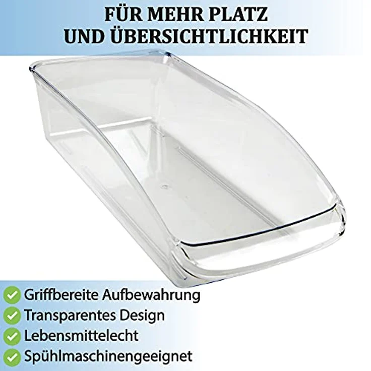 Bestlivings Kühlschrankbox, Vorratsdosen-Behälter (33 x 15 x 8 cm), spülmaschinengeeignet, lebensmittelecht mit Griff, mehrfarbig – Bild 4