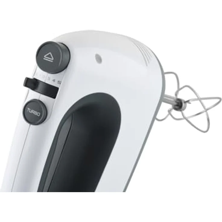 ETA Handmixer Crema II mit Schüssel I Schlagen, Kneten I 400W I 5 Geschwindigkeitsstufen + TURBO-Taste I Rotationsschüssel 3,6l I 2x Edelstahlrührbesen, 2x Edelstahlknethaken – Bild 5
