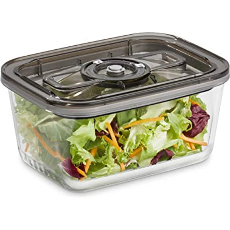 CASO VacuBoxx Eco L Vakuum-Frischebehälter 1500 ml für druckempfindliche und flüssige Lebensmittel BPA-frei hitzebeständig spülmaschinenfest gefriergeeignet – Bild 4