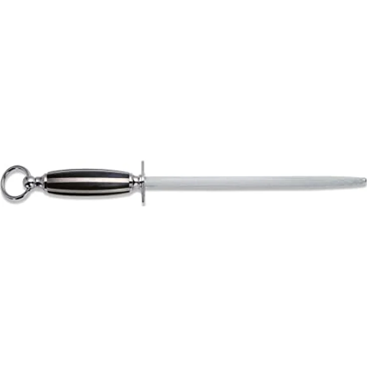 F. DICK Kochwetzstahl, 1905 (Wetzstahl rund 25 cm, Griff aus Buchenholz, Neusilbereinlagen, 65 HRC) 75871252, schwarz,10(l) – Bild 2