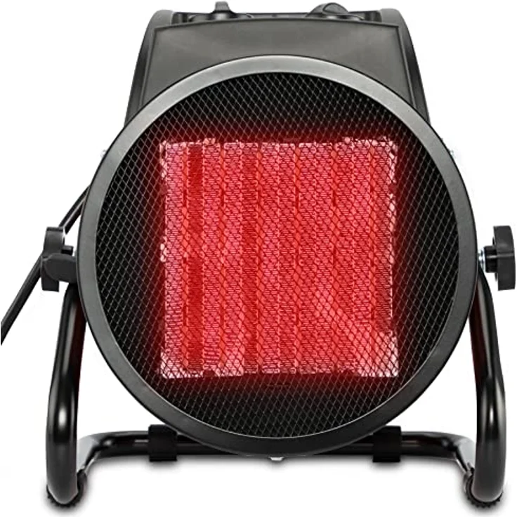 Grafner Elektroheizer Heizlüfter Bauheizer 5000 Watt Heizstrahler 5 KW 400V EH11034, Heizstrahler – Bild 3