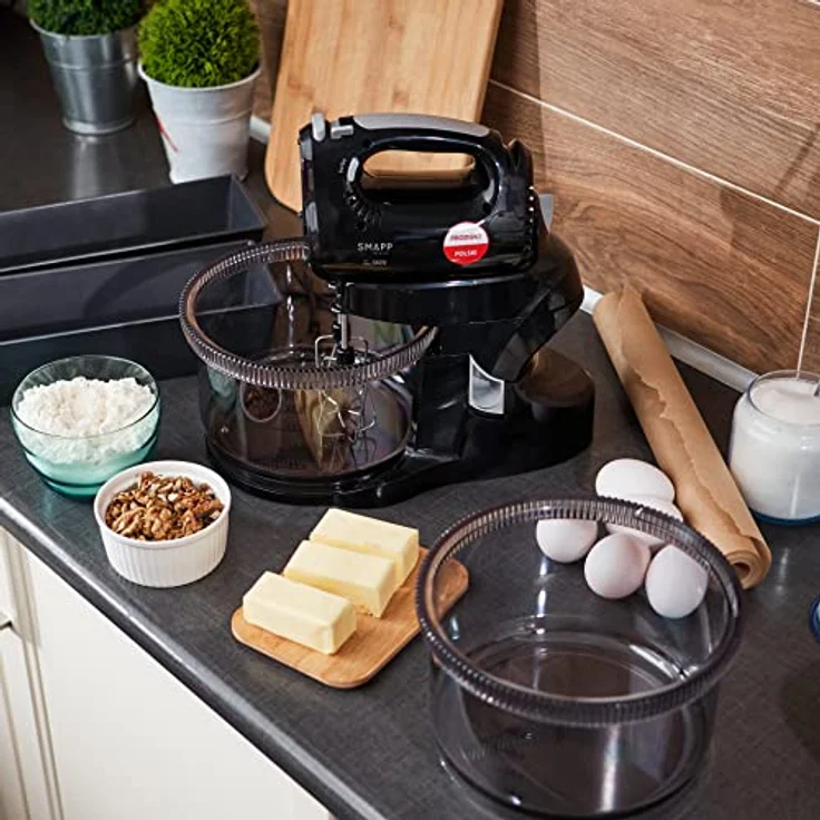 Smapp Handmixer Mixer mit Schüssel 451.88 2 Schüsseln schwarz Sicher einkaufen mit Lieferung nach Hause, Handmixer, Schwarz – Bild 5