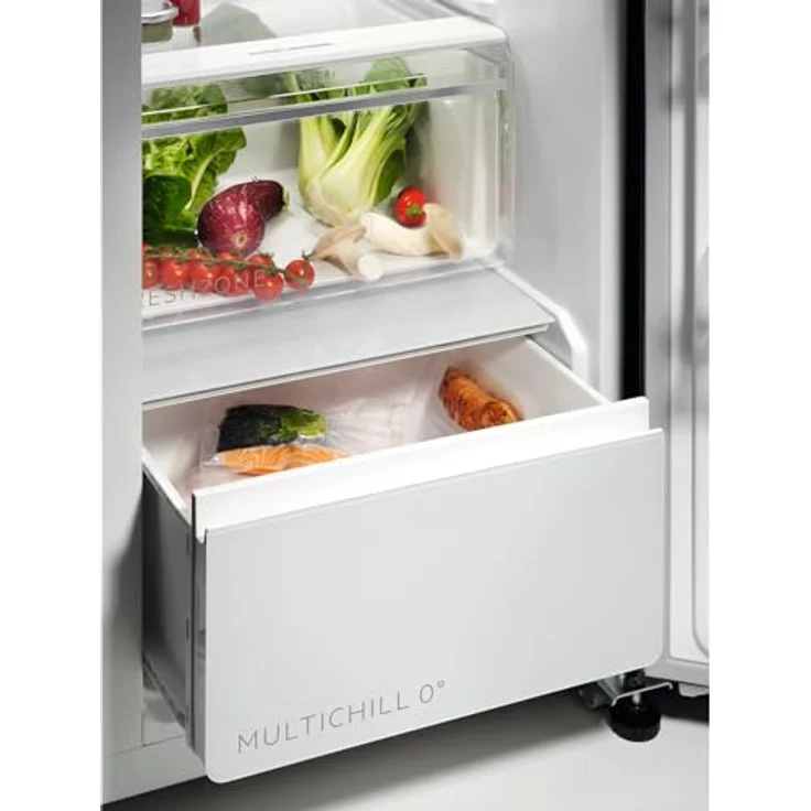 AEG ORX9V351DB Side-by-Side Kühl-Gefrierkombination, NoFrost, Schwarz VCM mit Eiswürfel- und Wasserspender, Multi Chill 0° Schublade – Bild 6