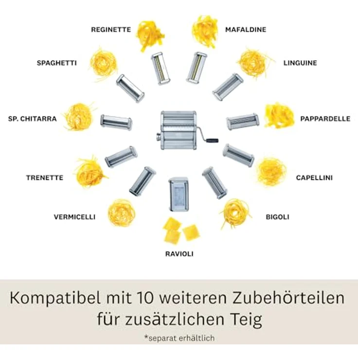 Marcato Pasta Set mit zwei Nudelwalzen Ravioli – Bild 6
