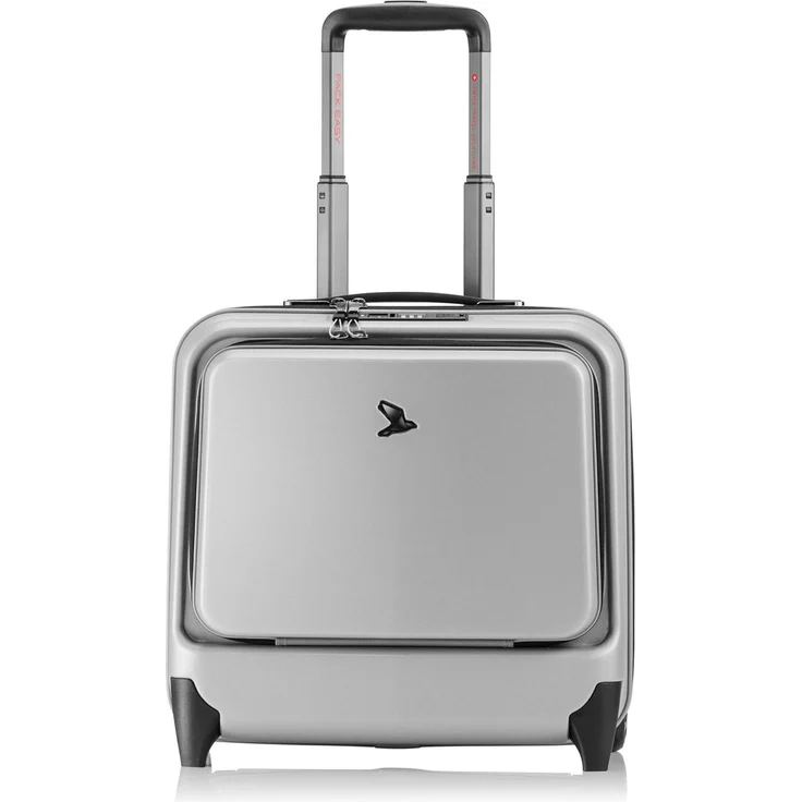 Pack Easy ReNew Genius Business Trolley, Silber, Handgepäck mit gepolstertem Laptopfach und USB-Anschluss, 39 l
