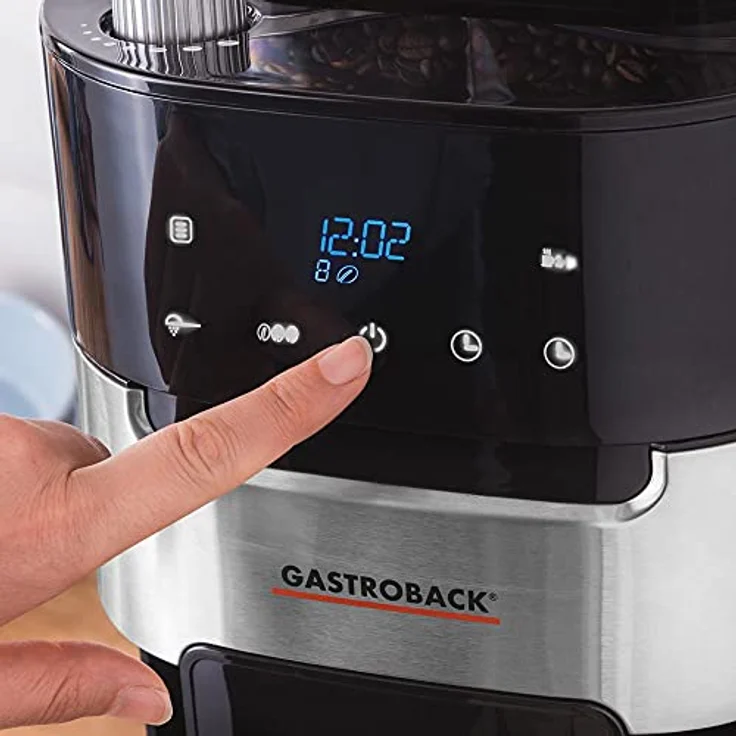 GASTROBACK #42711_S Filterkaffeemaschine Grind & Brew Pro Thermo, integriertes Kegelmahlwerk mit 8 Mahlstufen, Soft-Touch LCD-Display, 1 Liter Thermoskanne – Bild 6