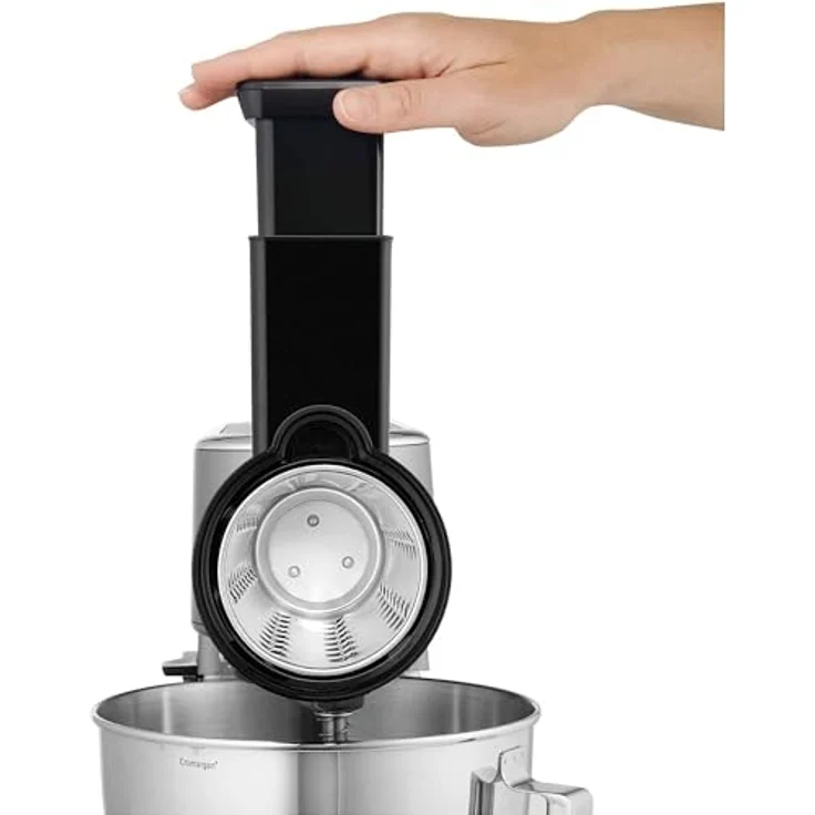 WMF Profi Plus Gemüseschneider 4-teilig, Cromargan Edelstahl, 4 Schneideinsätze für Gemüse, Obst, Käse, für und Küchenminis Küchenmaschine – Bild 8
