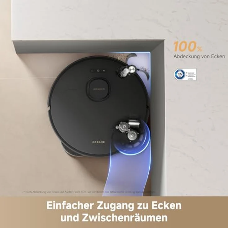 Dreame L50s Pro Ultra Saugroboter mit Wischfunktion, 30.000 Pa, 100 Tage Auto-Entleerung, Heißwasser-Mopp-Selbstreinigung – Bild 6
