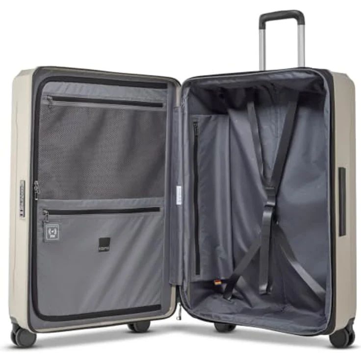 Stratic PHOENIX SL Trolley L (76 cm) erweiterbar, 4 Rollen, robustes Streifendesign – Bild 6