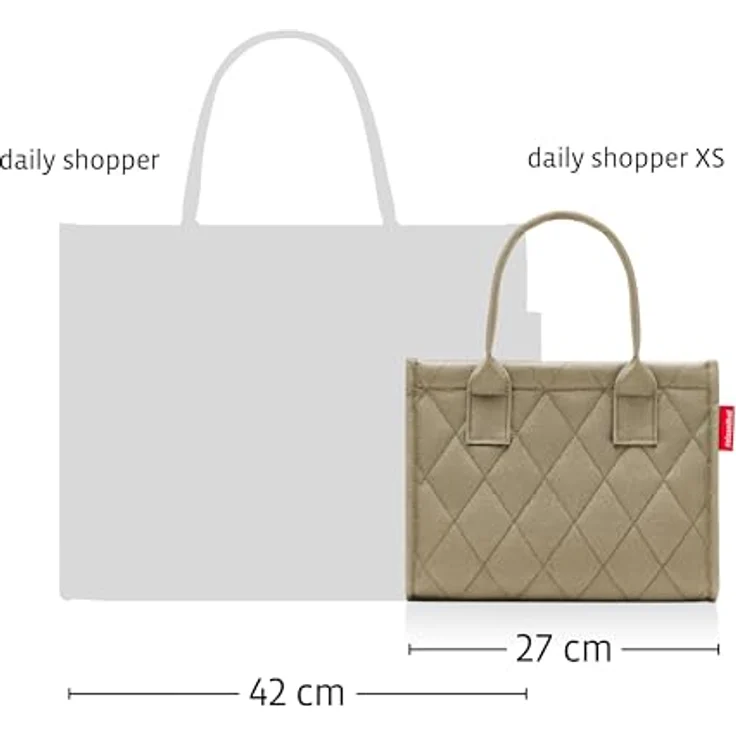 Reisenthel Einkaufstasche, Olivgrün, Textil, 27x21x14 cm, ideal für Freizeit und Einkauf – Bild 4
