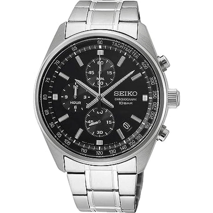Seiko Herren-Uhr Quarz Edelstahl mit Edelstahlband SSB379P1 – Bild 3