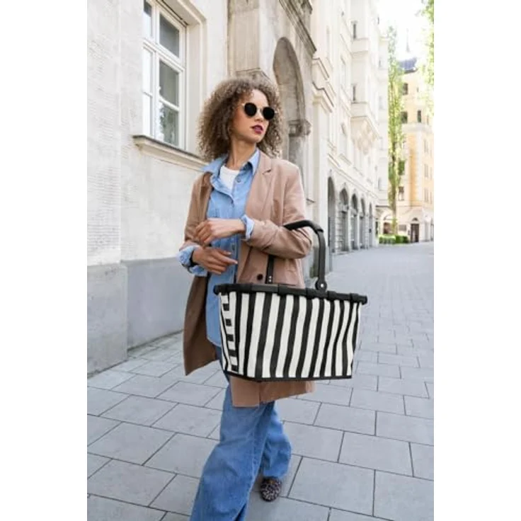 reisenthel Carrybag Einkaufstasche, 48 cm, weiß, 100% PET, leicht und vielseitig – Bild 9