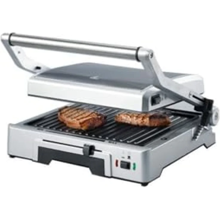 SEVERIN KG 2392 Kontaktgrill 1.800 W, mit wechselbaren Grillplatten Edelstahl – Bild 2