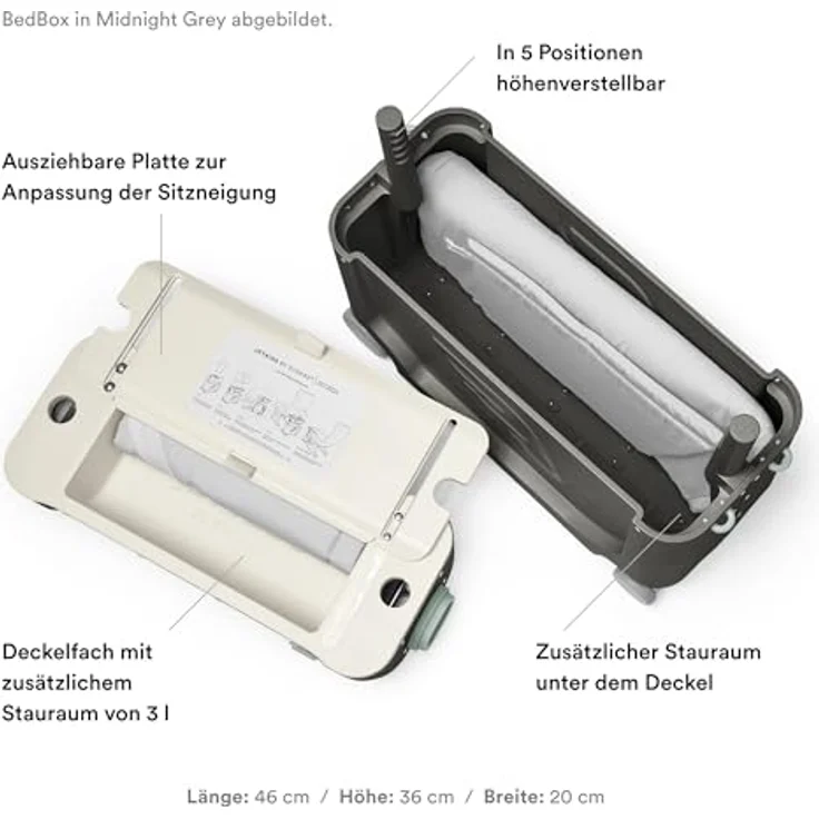 Stokke Kinderkoffer JetKids BedBox Aufsitzkoffer mit Bettfunktion, 4 Rollen, Als Handgepäck zulässig – Bild 3