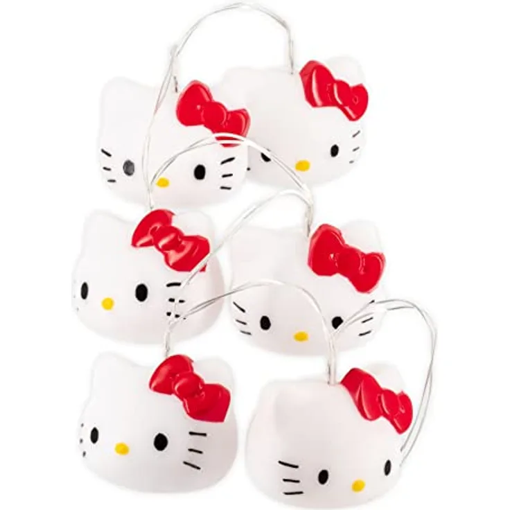 Teknofun Kitty Girelande Lumineuse 1.05m, Weiß