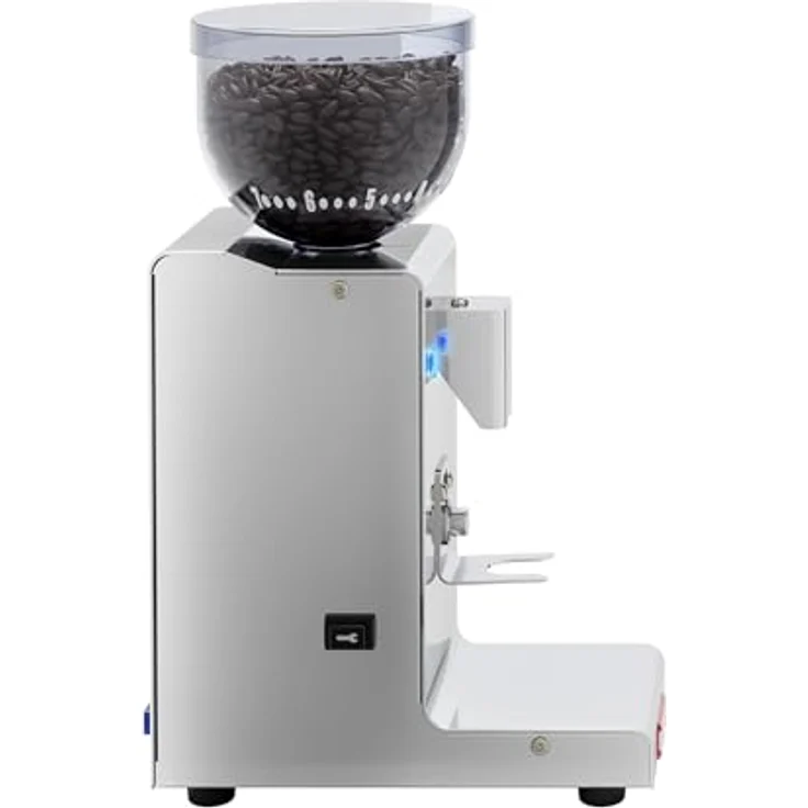 Lelit Fred PL044MMT Kaffeemühle mit automatischer Dosierung für 1 2 Tassen-Edelstahl-Gehäuse-Mikro-regulierung des Mahlens, Stainless Steel, silber – Bild 4