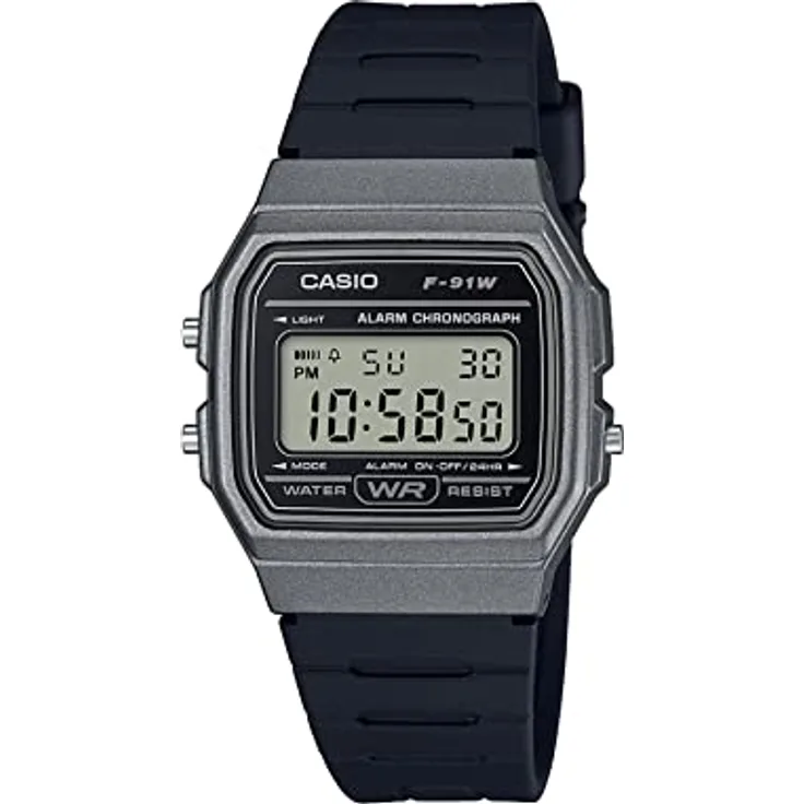 Casio F91WM-1B Herrenuhr mit 35,2 mm Durchmesser