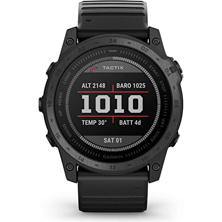 Garmin tactix® 7 – Standard Edition Uhr mit GPS-Armband aus Silikon, Art.-Nr. 010-02704-01, Schwarz – Bild 1