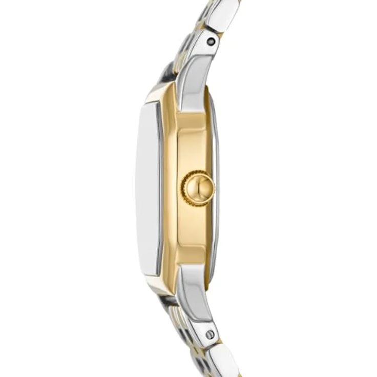 Fossil Damen Analog Quarz Uhr mit Edelstahl Armband ES5362, 27mm Gehäuse, cremefarbenes Zifferblatt, wasserdicht bis 30m – Bild 3