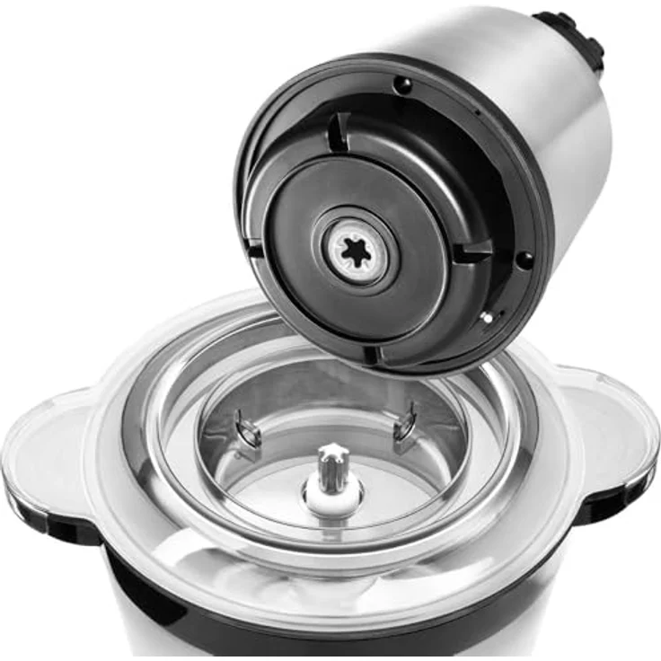 GASTROBACK #40966 Design Multizerkleinerer Professional 5 L, Silber, Schwarz - Mit 1600 Watt Motor und 2 Geschwindigkeitsstufen, ideal für große Mengen Zwiebeln, Knoblauch und Parmesan. – Bild 4