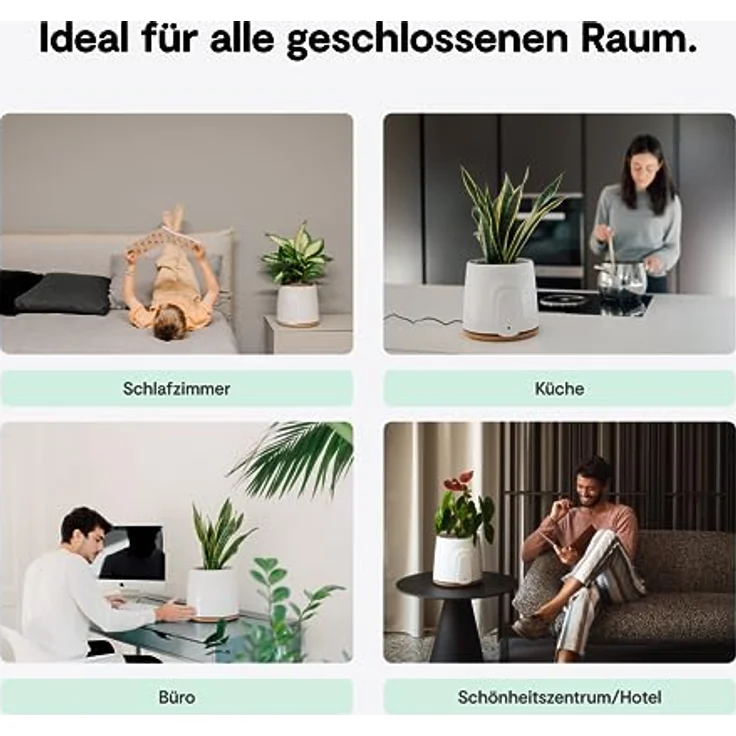 Vitesy Natede Basic, Natürlicher Luftreiniger mit photokatalytischer Technologie und Gestensteuerung – Bild 6