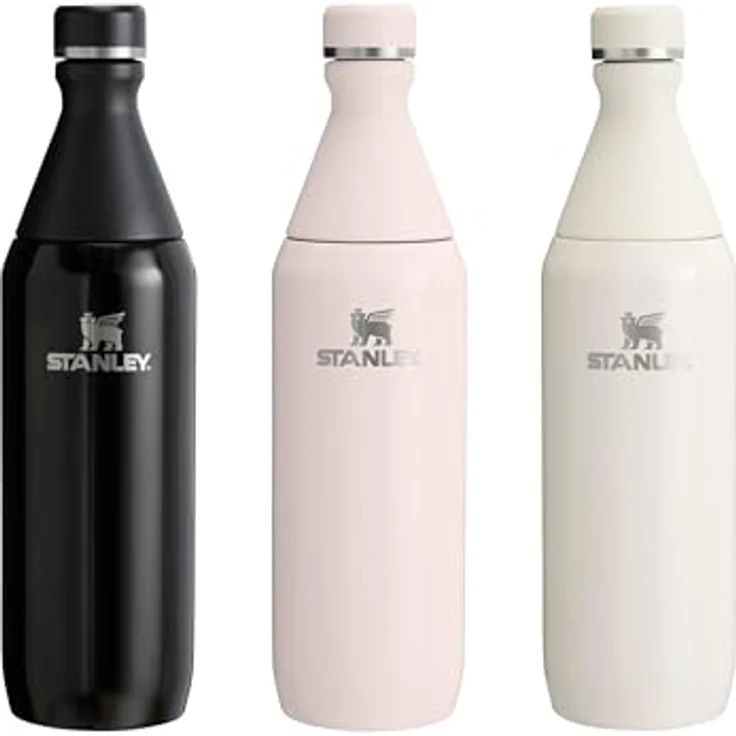 Stanley 1913 Trinkflasche All Day Slim Bottle, doppelwandig isoliert, 90 % recycelter Edelstahl, spülmaschinenfest, glänzend-matt – Bild 11