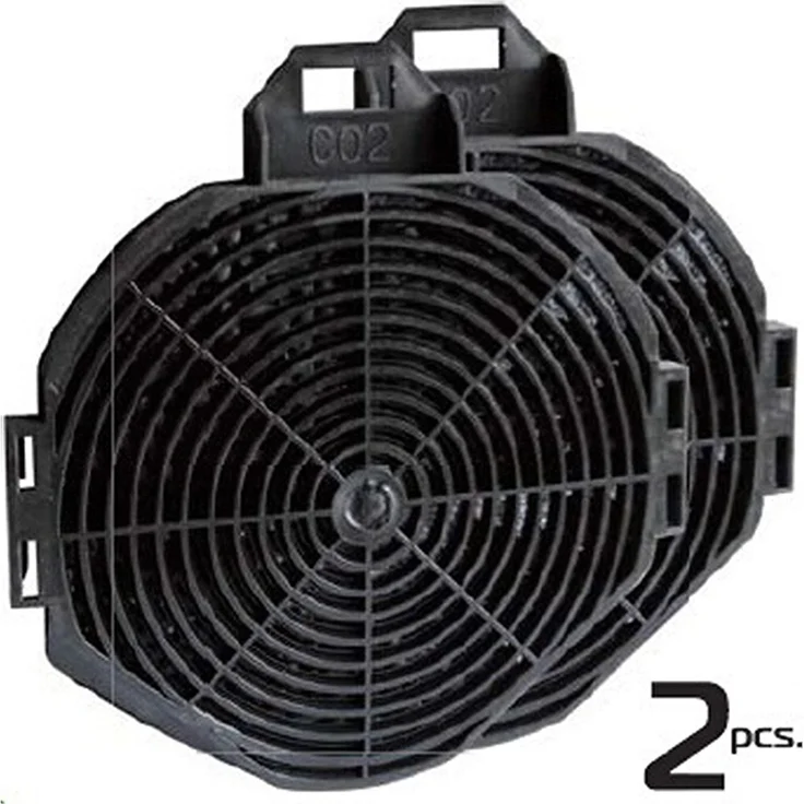 PKM CO2, Dunstabzugshauben-Aktivkohlefilter, für Umluftbetrieb, schwarz – Bild 4