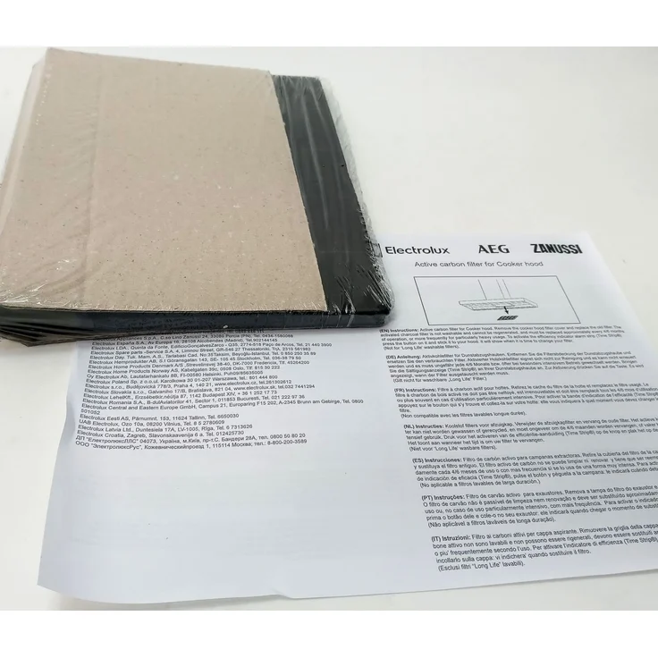 Zanussi ecfb01 Dunstabzugshaubenfilter, Zubehör für Herdglocke, Zubehör für Kamin, Dunstabzugshaubenfilter, Schwarz, Kohlefaser, Zanussi, zhs92450 X A, zhb92670 X A, zhb62670 X A, 193 mm – Bild 4