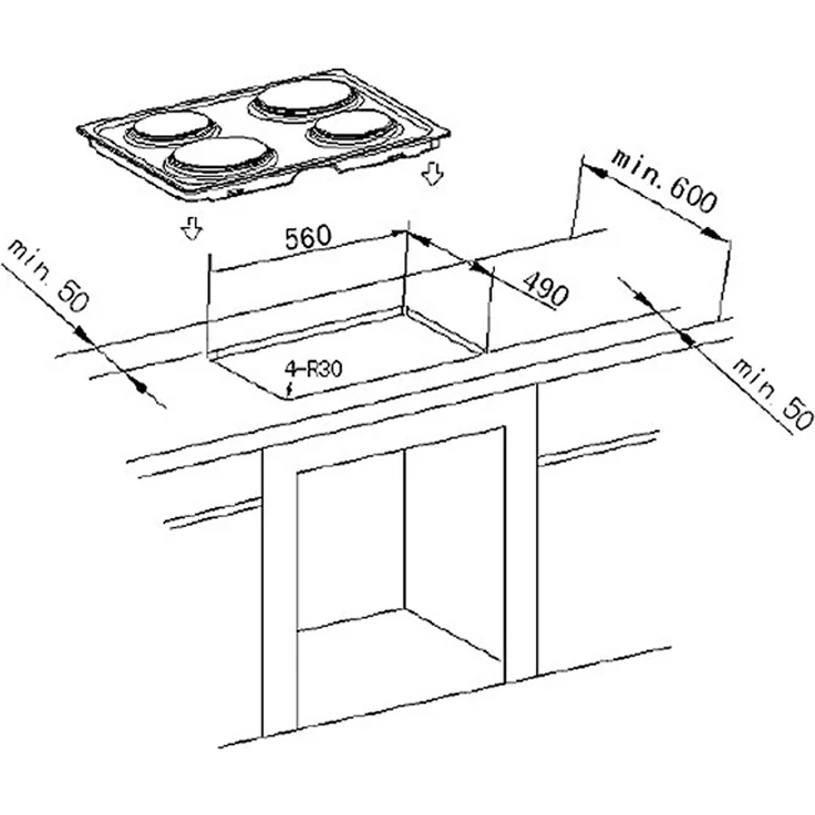 PKM BIC3 I-KP-IX-2 Einbaugerät Edelstahl, Herd-Set, A, Betriebsart elektrisch, Volumen 60 l – Bild 4