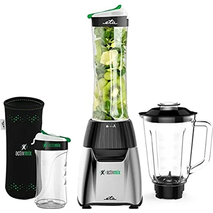 ETA Standmixer ActivMix Premium - 350W, 2 Flaschen, Slim-Design