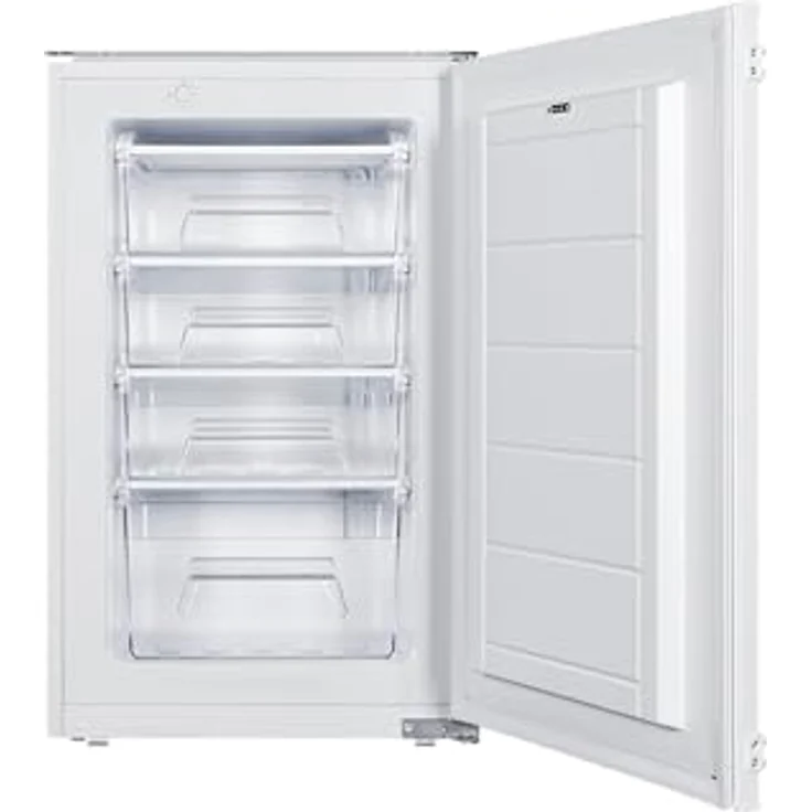 Respekta GS88-11, Einbaugefrierschrank mit 77 Litern, 4 Gefrierschubladen, 39 dB Geräuschpegel, Energieeffizienzklasse E – Bild 1