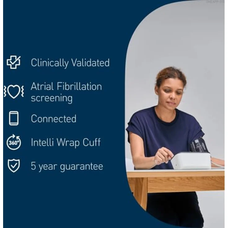 Omron M7 Intelli IT AFib, Blutdruckmessgerät Oberarm mit 360° Intelli Wrap Manschette und AFib-Erkennung – Bild 5