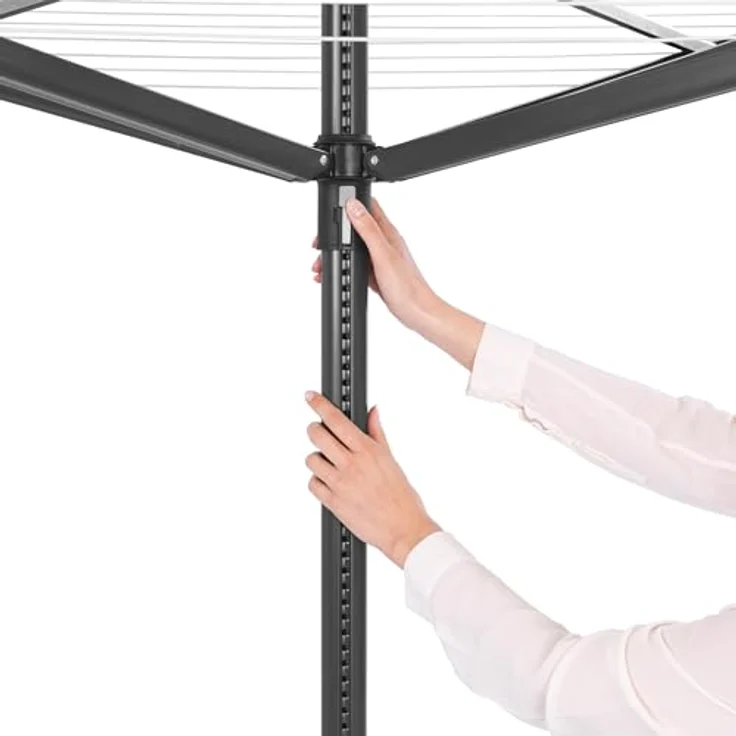 Brabantia Lift-o-Matic Wäschespinne 50 Meter + Anker + Abdeckung + Tasche – Bild 5