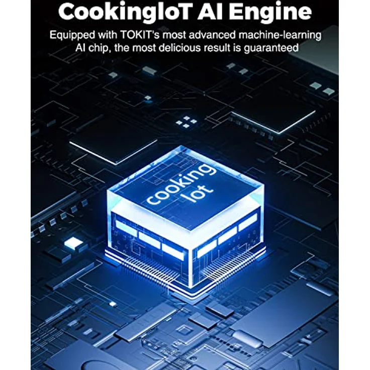 TOKIT Omni Cook Roboter All-in-1 Küchenmaschinen mit 21 Kochfunktionen Eingebauter 7'' Touchscreen Geführte Rezepte Vorreinigen, Zerkleinern, Entsaften, Mixen, Wiegen, Sous-Vide, Ice Crush und mehr – Bild 4
