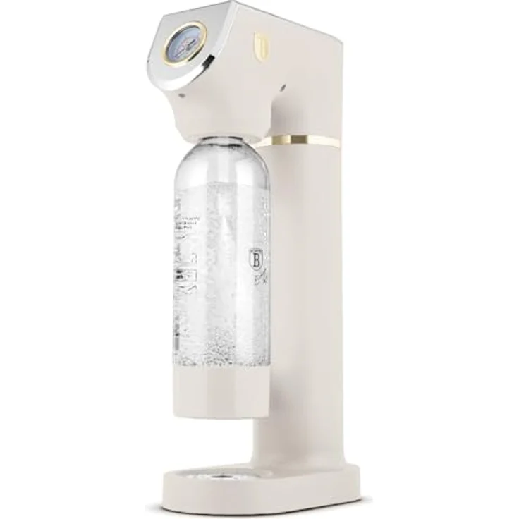 Berlinger Haus SODABAR Wassersprudler matt cream Sahara Collection mit integriertem Barometer, inkl. 2 Flaschen (1L und 0,5L) – Bild 4