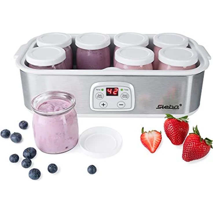 Steba JM 3 Joghurt-Maker, Kunststoff, 1.5 liters, Edelstahl-weiß – Bild 2