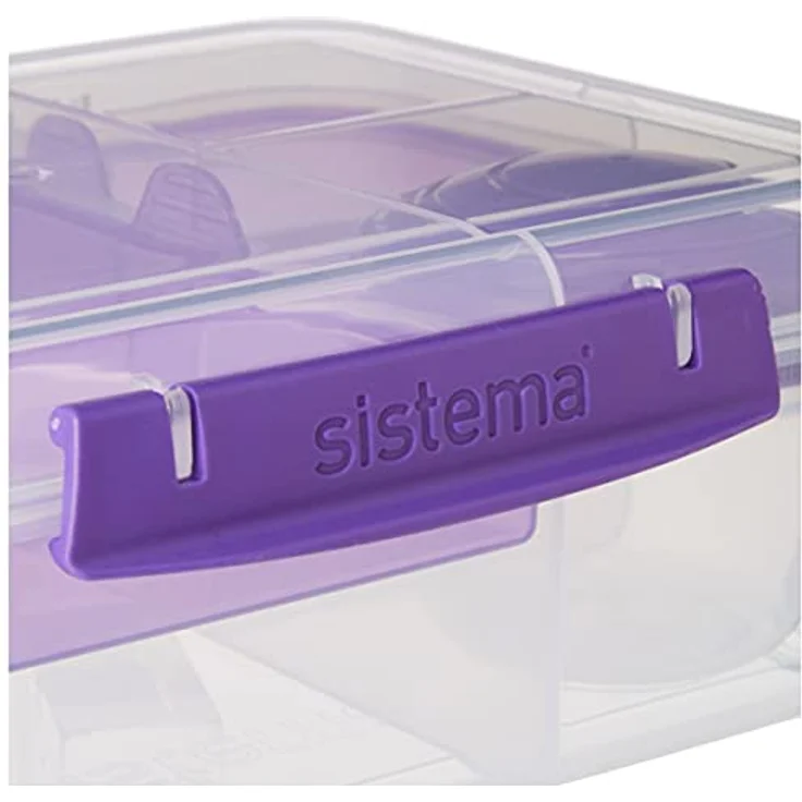 Sistema Bento Lunchbox to Go mit Fruit-Joghurt Topf, mehrfarbig, 1,65 Liter (sortiert) – Bild 3