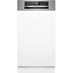 Bosch Serie 6, Teilintegrierter Geschirrspüler, 45 cm, Edelstahl, SPI6EMS17E
