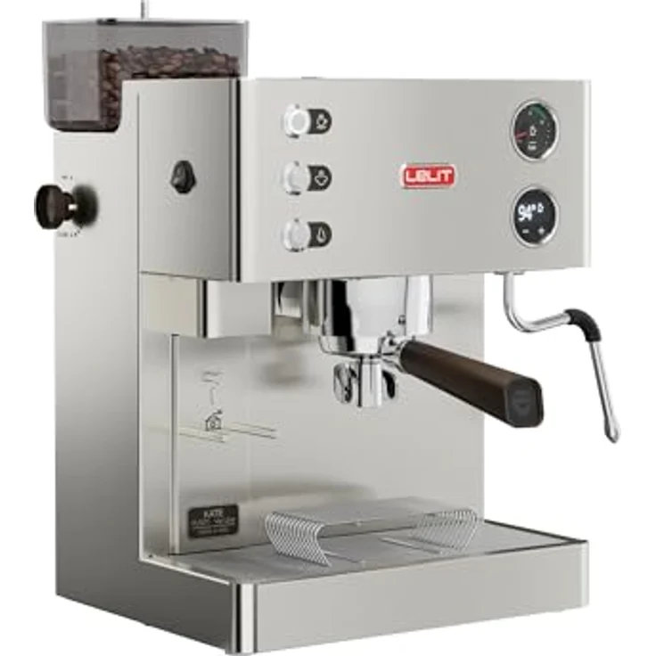 Lelit pl82t Maschine für Espresso mit integriertem Mahlwerk, 0.35 kg, 230 V, 1200 W, stahl – Bild 2