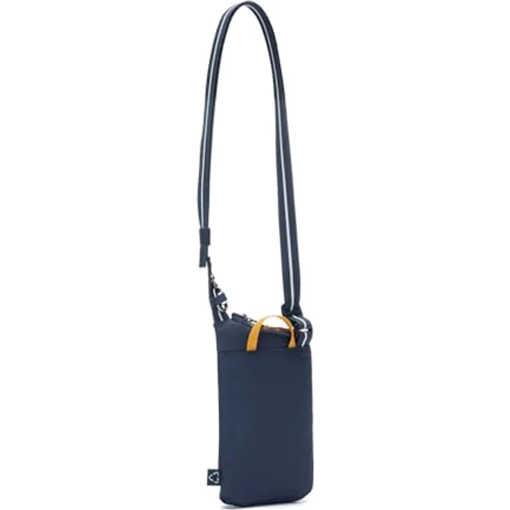 Pacsafe GO Tech, Anti-Diebstahl Handtasche aus reiß- und schnittfestem Material, Blau mit RFID-Schutz – Bild 5